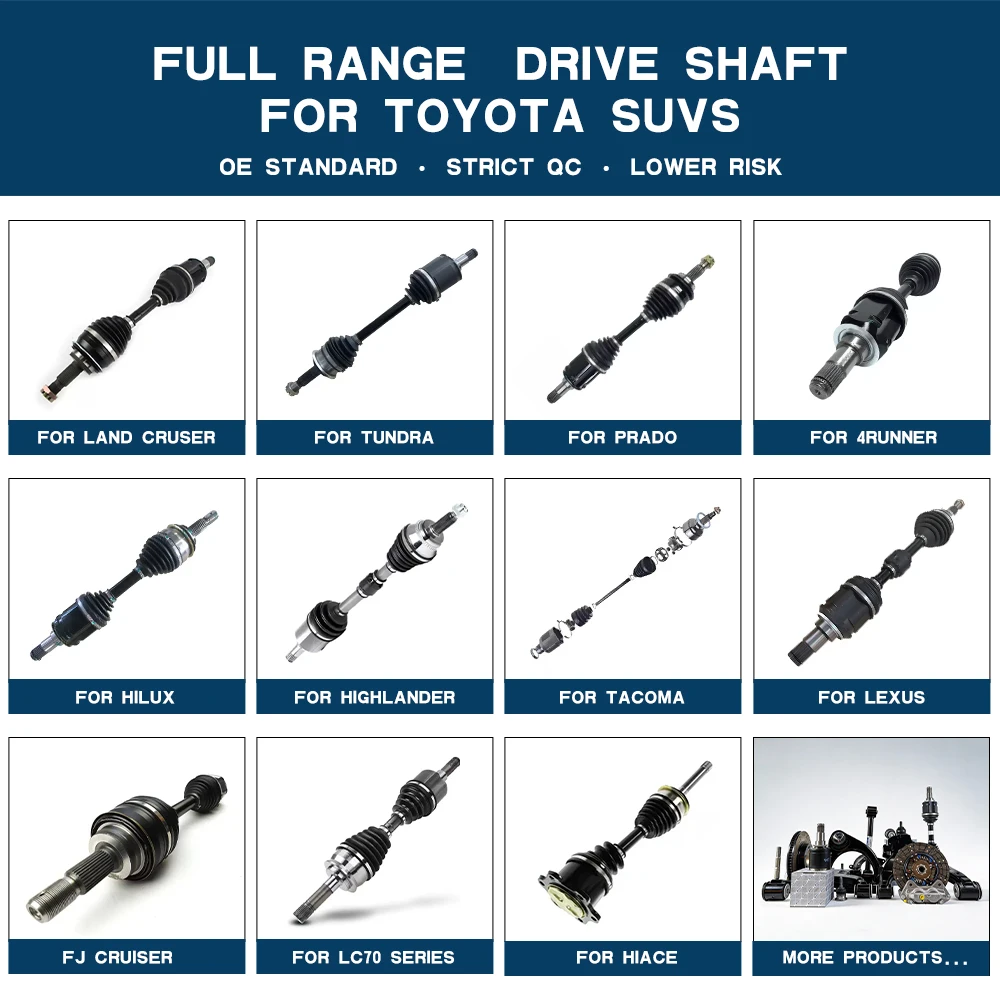 Maictop OEM 43430-60070 43430-60071 Front Drive Shaft Assembly for Maictop OEM 43430-60070 43430-60071 Front Drive Shaft Assembly for