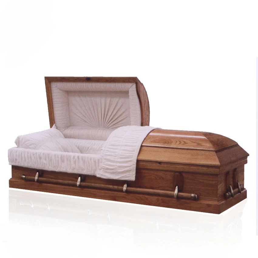 JS-A3530 Exported American Style Solid Wooden Coffin Caskets