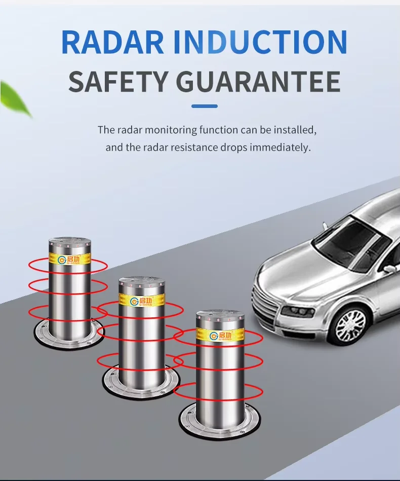 Removable Point On Column B1 Level Anti-Terrorism Retractable Hydraulic Parking Bollard Removable ...