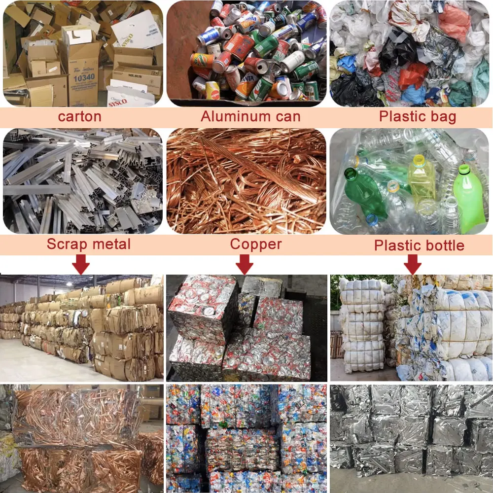 High Quality Metal Scrap Baler Waste Cardboard Press Automatic Baler Compactor Machine for Sale