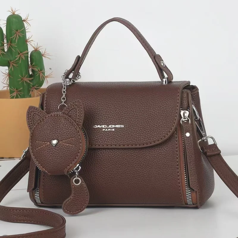 2025 Designer Women's PU Leather Handbags Shoulder Bags Zipper Closure Sacs Main Pourbag aperçu 10