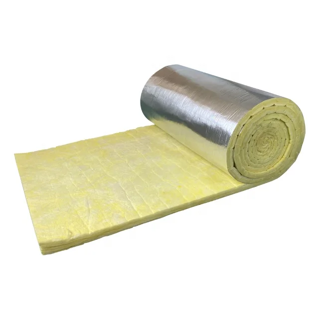 Fiberglass Insulation Blanket Glass Wool Roll with Aluminum Foil