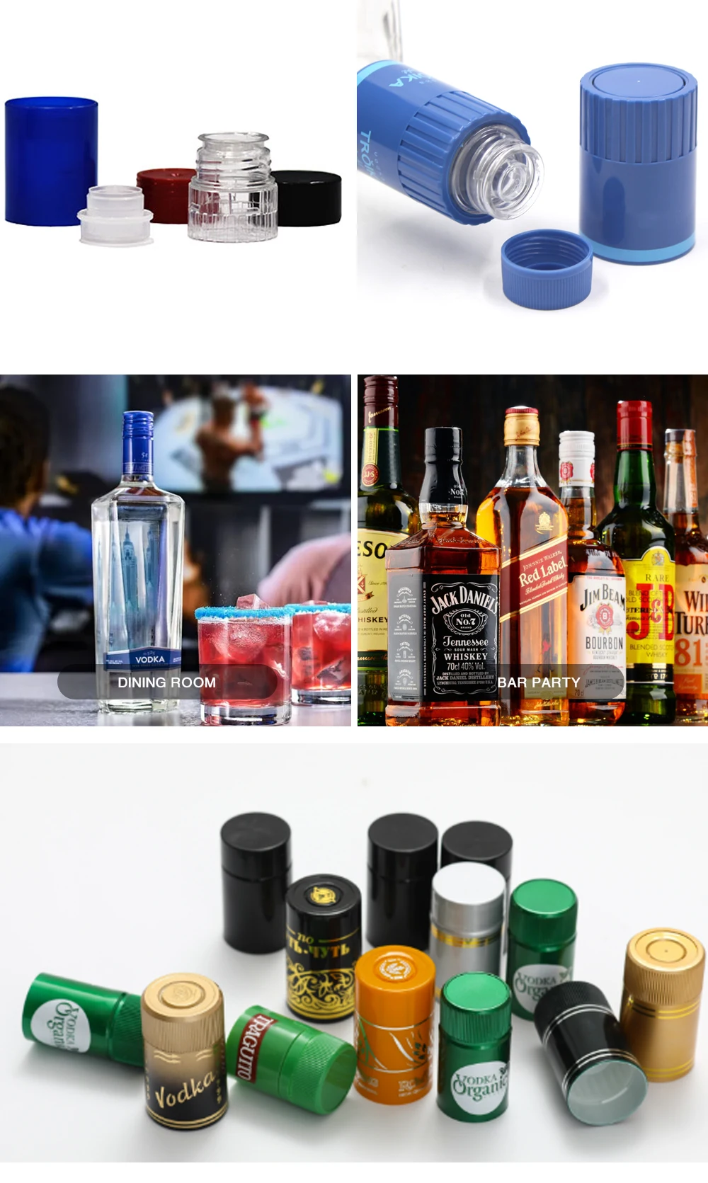 Alcoholpac Oem Recyclable Buy Plastic Cap plastic Bottle Cap caps For