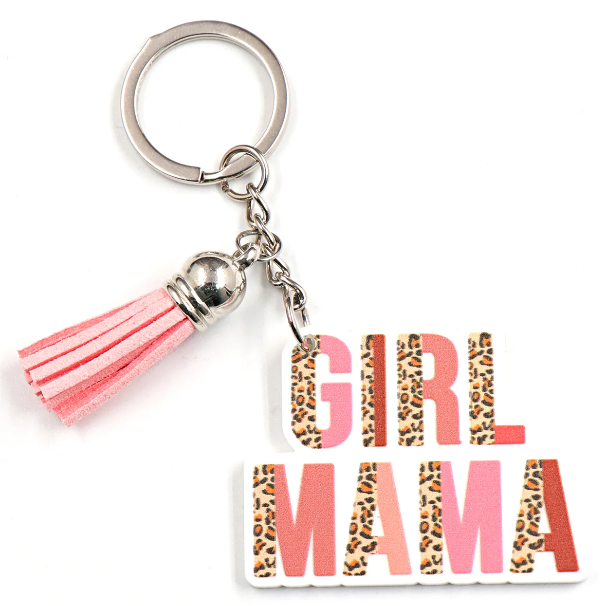 KHS194KH1102 Good Quality 2022 New Girl MAMA Mother's Day Gift White Acrylic Keychain