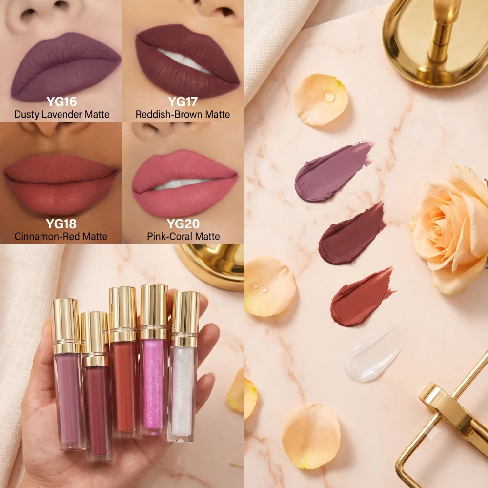 Wholesale Luxury Liquid Matte Lipstick Manufacturer Smooth Application Rich Color Bold Pigment Private Label Cosmetics Factory