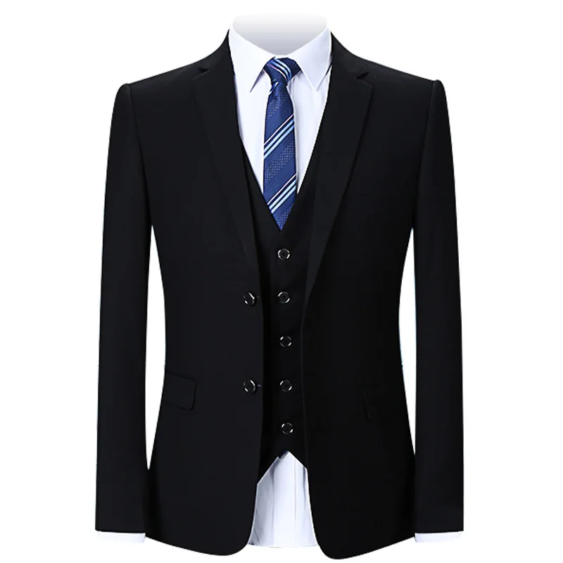 Business Casual Men's Set High Quality Youth Korean Slim Fit Chinese ...