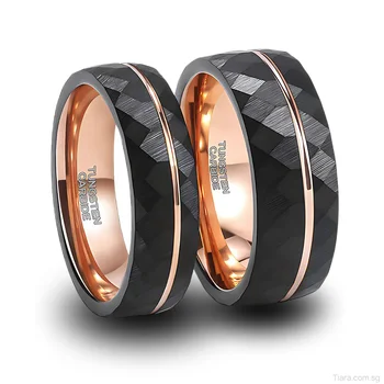 China Manufacturer Wholesale Price 8MM 6MM Men Jewelry for Men Ring Tungsten Ring Jewelry for Couple Wedding Band