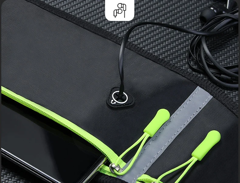 Letter Graphic Waterproof Nylon Fitness Fanny Packs Running Cycling Outdoor Sport Waist Belt Bag with Water Bottle Holder