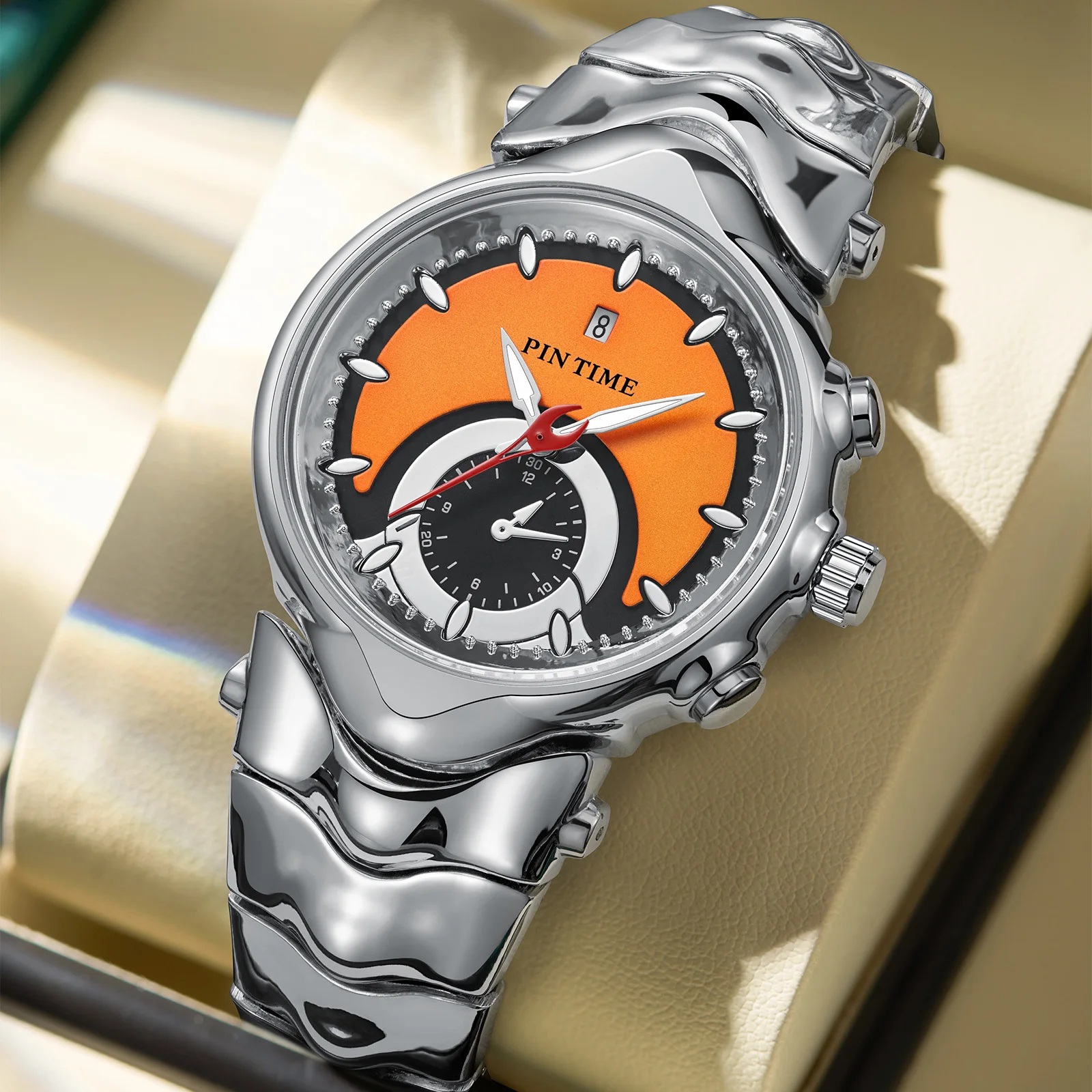 PIN TIME Y2K Alien Retro Quartz Watch for Men - Fashionable 