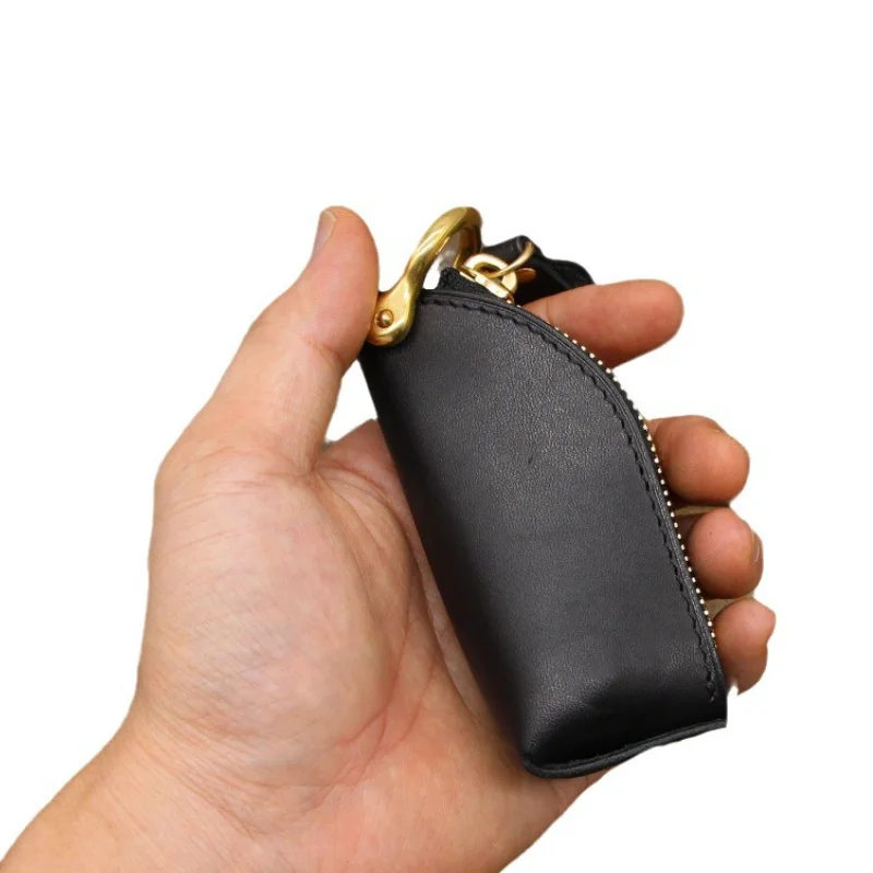 Vintage Pu Leather Key Holder Protective Organizer Case For Car_voghion.com