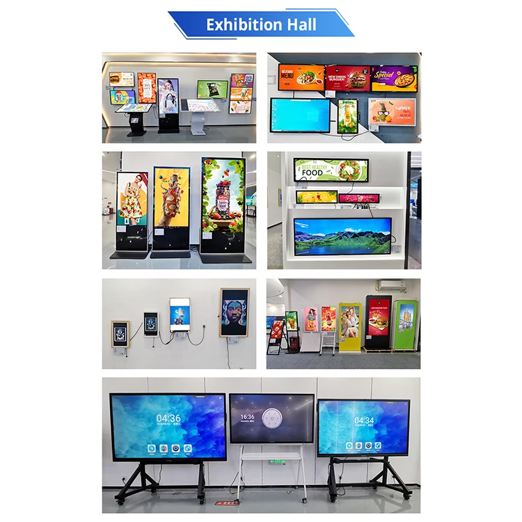 HUSHIDA 55 Inch Dual System White Board Interactive Flat Panel Smart Board for School Infrared 10 Points Touch Screen Whiteboard