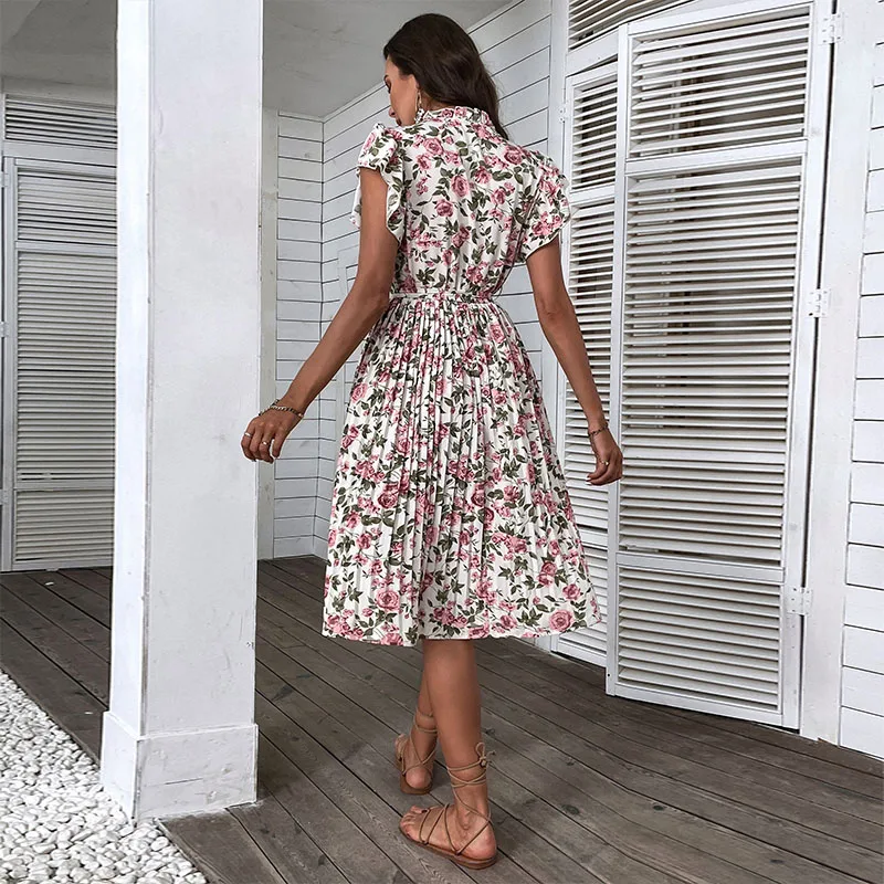 green emerald velvet dress White Fit-and-Flare Mini Dress main image 0