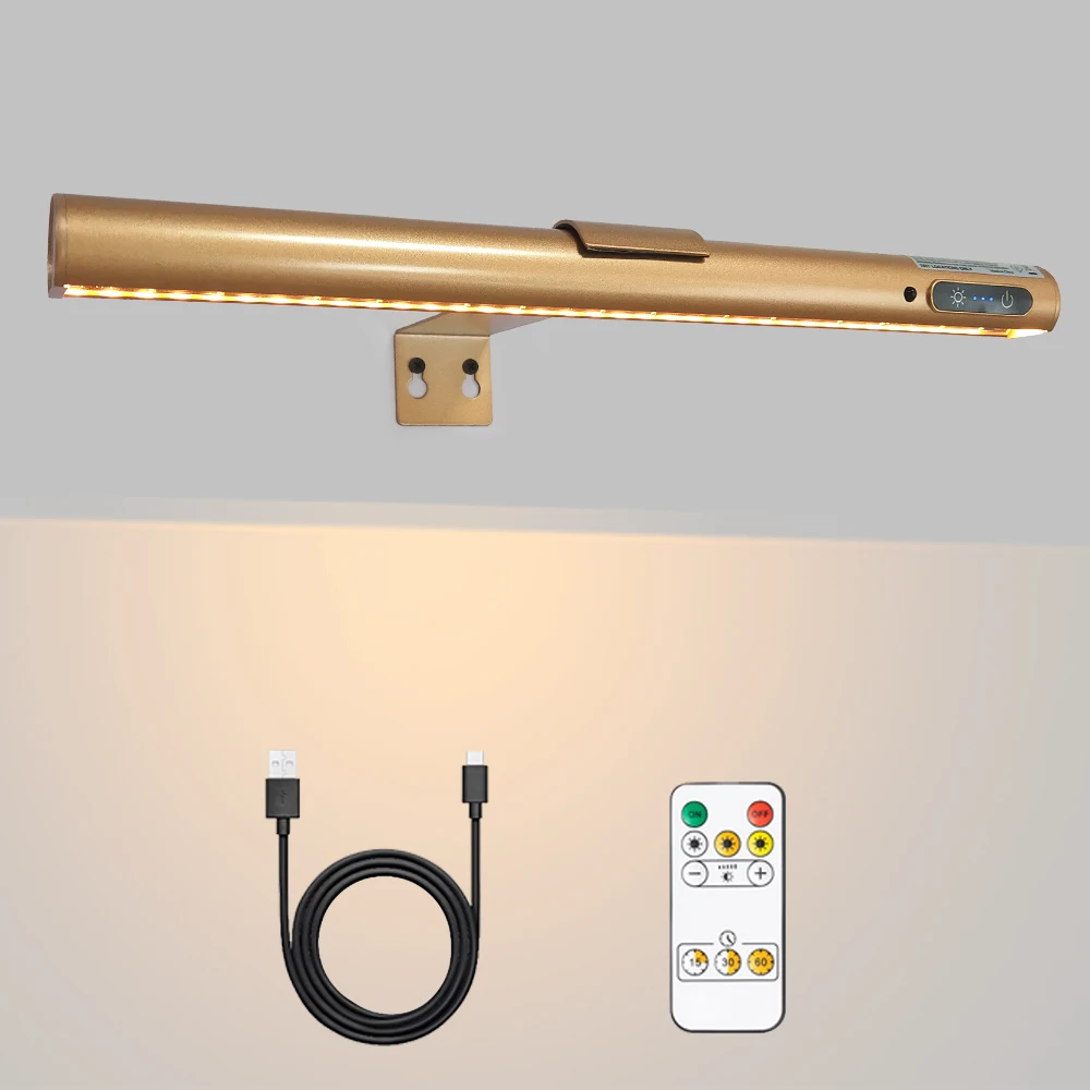 Wholesale Wireless LED Picture Wall Light With Remote IP40 LED Light Wall Lamp for Indoor Display Art Work Wall Lamp