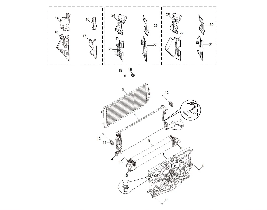 High Quality German Car Cooling System Parts Automobile Radiator Buy Original Genuine Mg Car