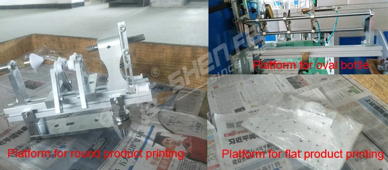 Multi-Functional Semi-Automatic Screen Printing Machine for Cylindrical Printing with UV Drying