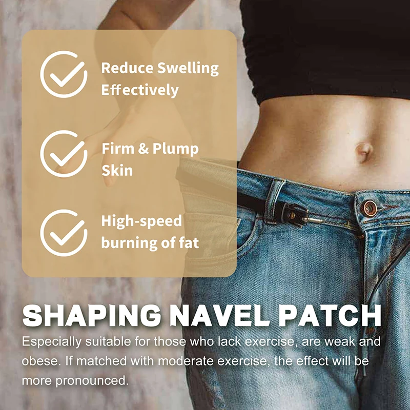 herbal slim patches belly tummy detox pellet for men women weight loss slimming navel patch