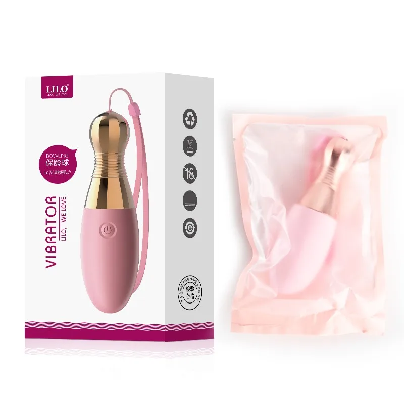 LILO Bowling Ball Shape Multi-Frequency Jump Egg Sex Vibrator Masturbators  Toys for Women