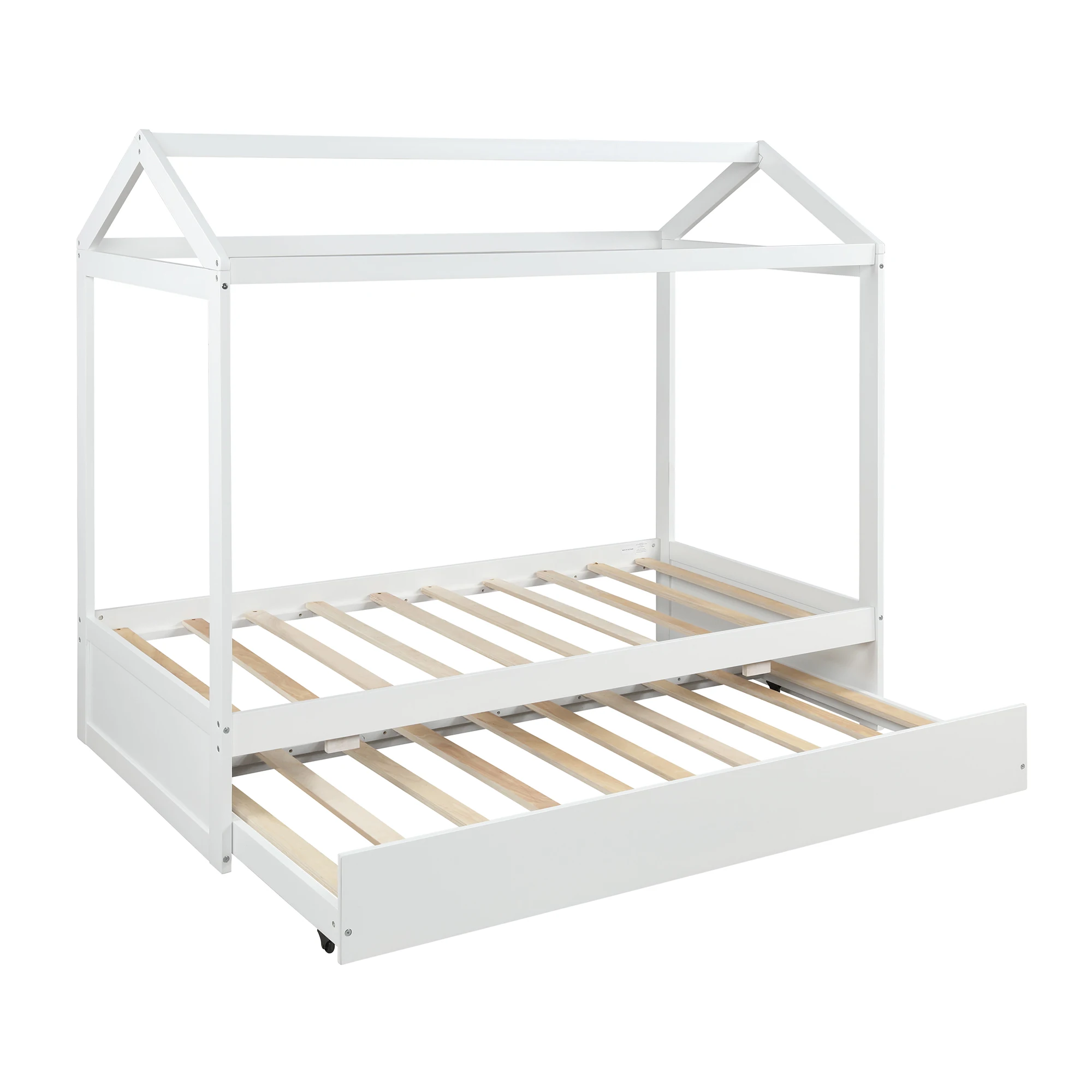 
 Twin Over Full Bunk Bed With Drawers,Storage and Slide, Multi-function, white(New)  