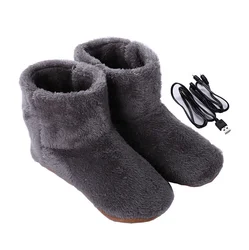 Professional China manufacturer Winter Warm Womens Mens Rechargeable Battery usb Power Heated Slippers Nonslip Heating Shoes
