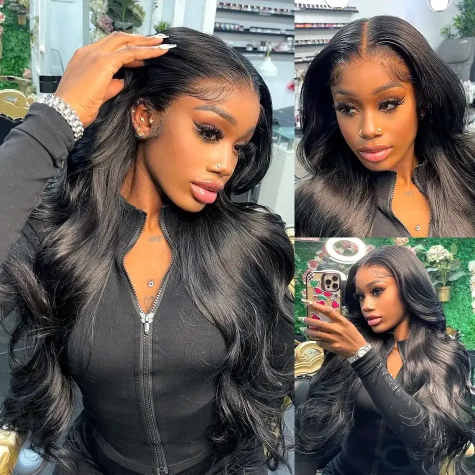 13x6 Body Wave HD Lace Frontal Echthaarperücke für Frauen 40 Zoll Brasilianische Billigperücken Ausverkauf_voghion.com