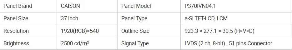 Specifications