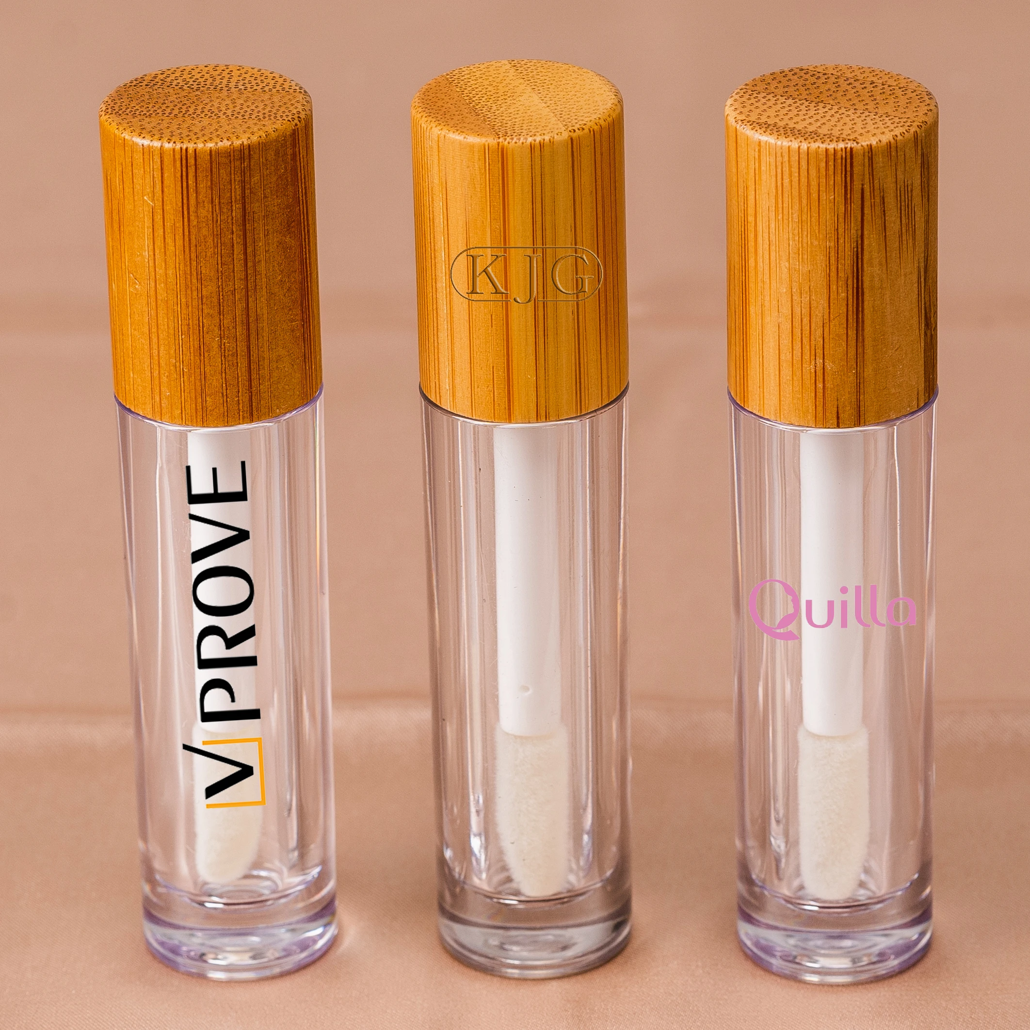
Bamboo Matte Empty Plastic Lip Gloss Packaging Lip Gloss Tube Custom Logo Wholesale Lip Gloss Tube 