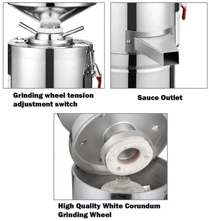 Машина для приготовления арахисового масла, электрическая зерновая шлифовальная машина, устройство для приготовления арахисового масла, шлифовальная машина для кунжутного соуса, домашний коммерческий, 110 В, 15 кг/ч, 1100 Вт