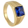 Gold (deep blue sapphire)