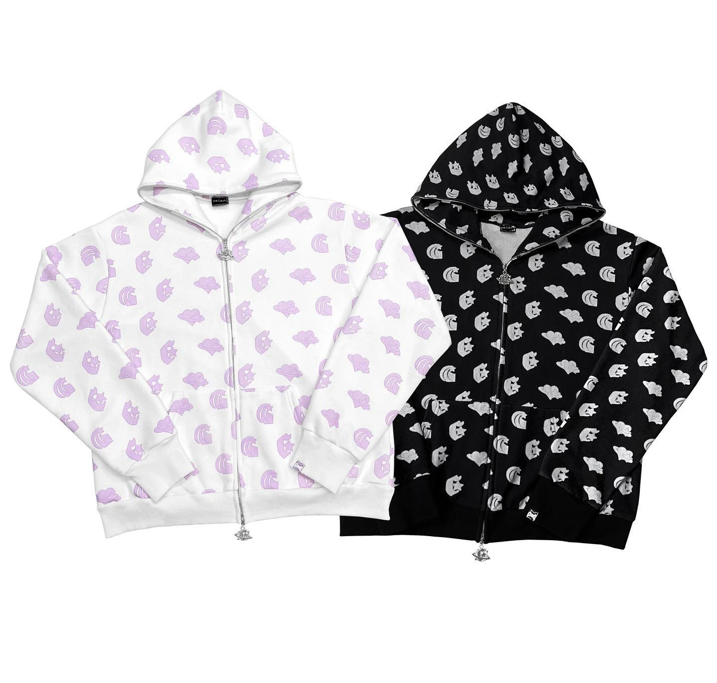 Good Quality Zip up Hoody Custom Sweatshirt Oversized 100 Cotton Long Sleeves All Over Printed Unisex Full Face Zip up Hoodie