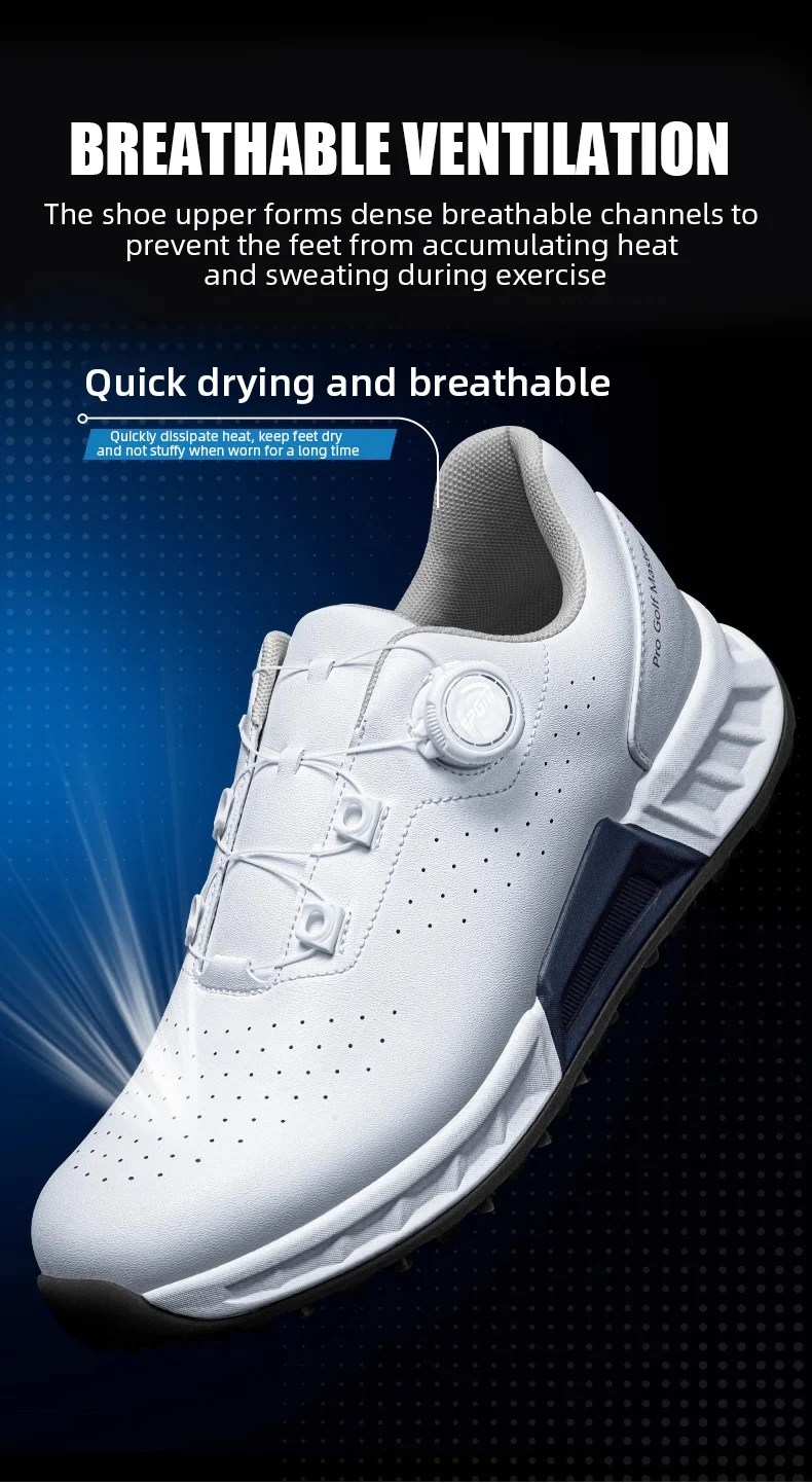 PGM XZ428 Knob Laces Breathable Soft-soled Anti-slip Men Golf