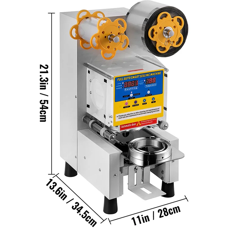 Fully Automatic Cup Sealer Machine for Beverage Shops – Durable