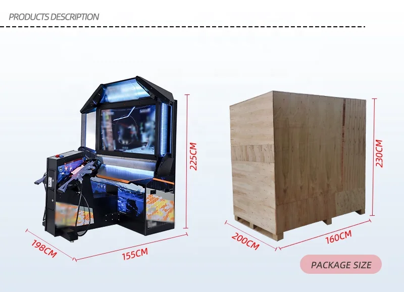 Accessories for Coin-Operated Ghost Shooting Arcade Game Simulator Adult Shooting Machine with 1-Year Warranty