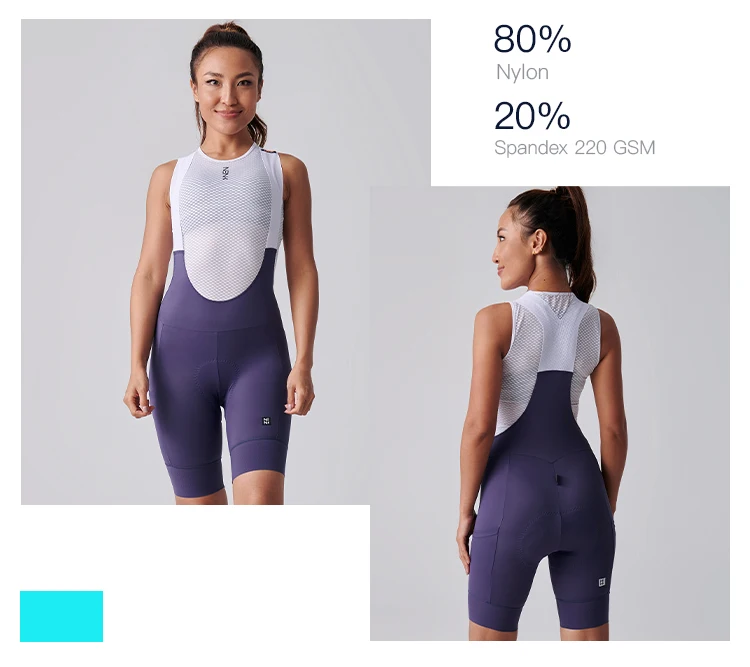 Nenk 2023 Women's Bike Bib Shorts Set Mesh Band Breathable Girls Bike