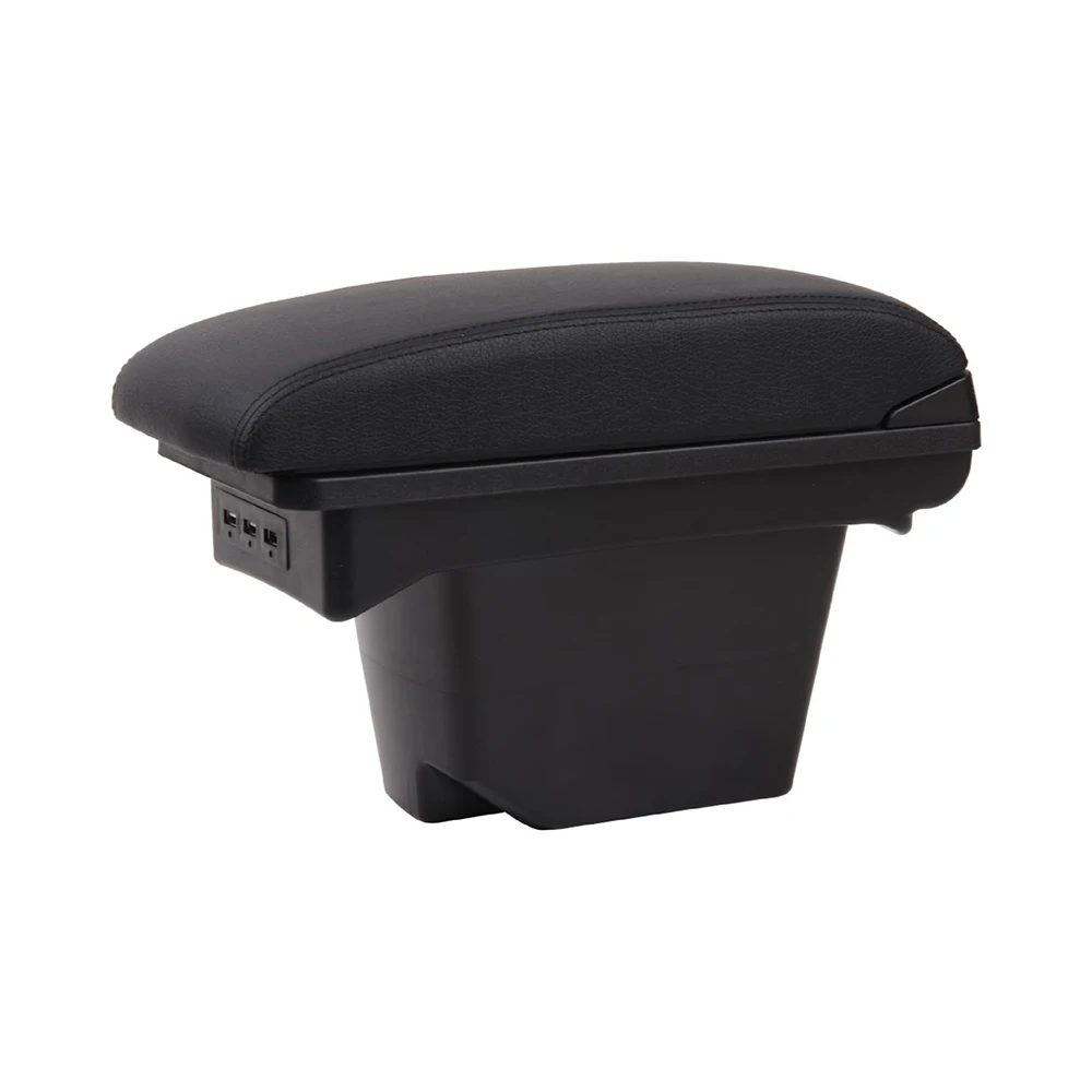TIYPEOR New Consul Box Armrest Console with USB Port Functional Cup Holder & Front Storage for Vehicle Use
