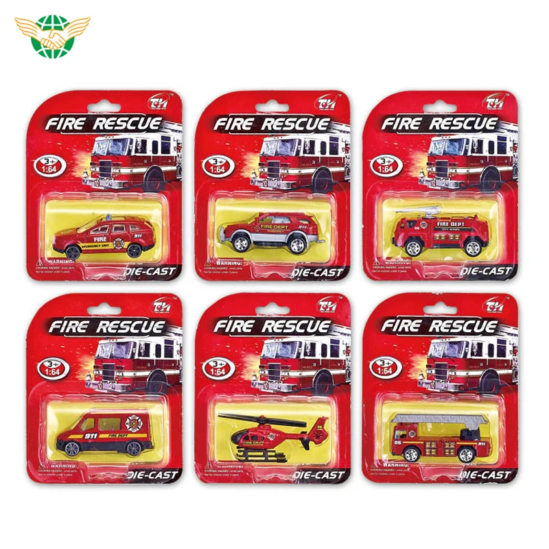 164 Diecast Model Cars Toys Diecast Car 1/64 Scale Firefight