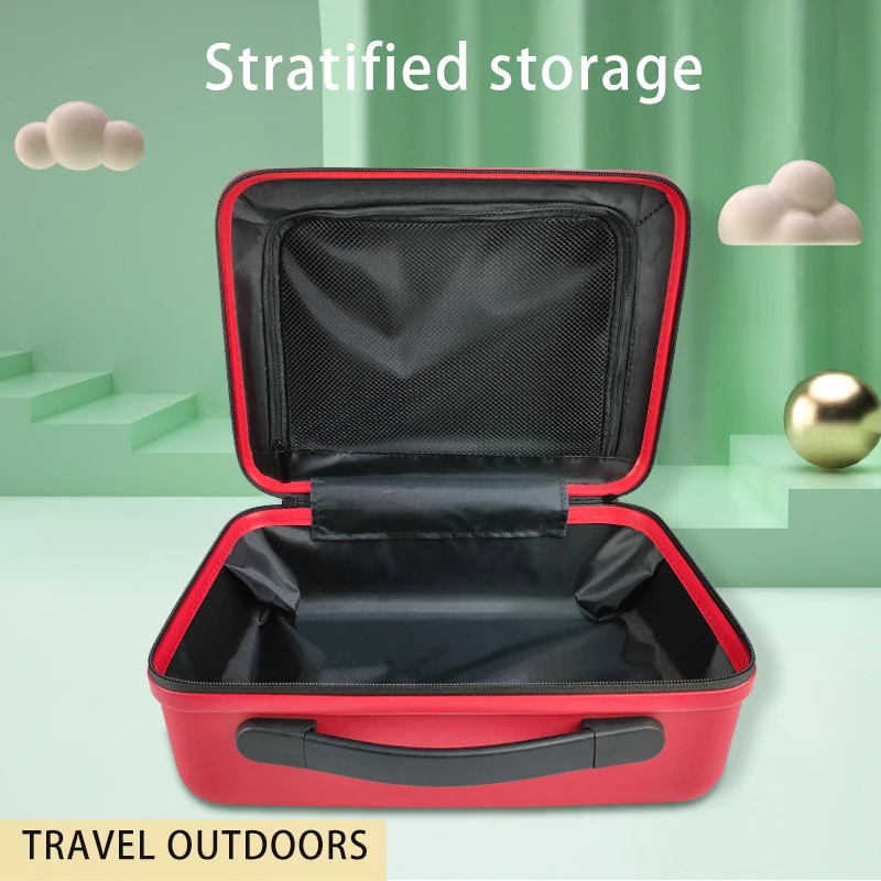 Mini Suitcase Custom Zipper Large Capacity ABS Luggage Case Portable Travel Carrying Hand Box ABS Luggage Case supplier