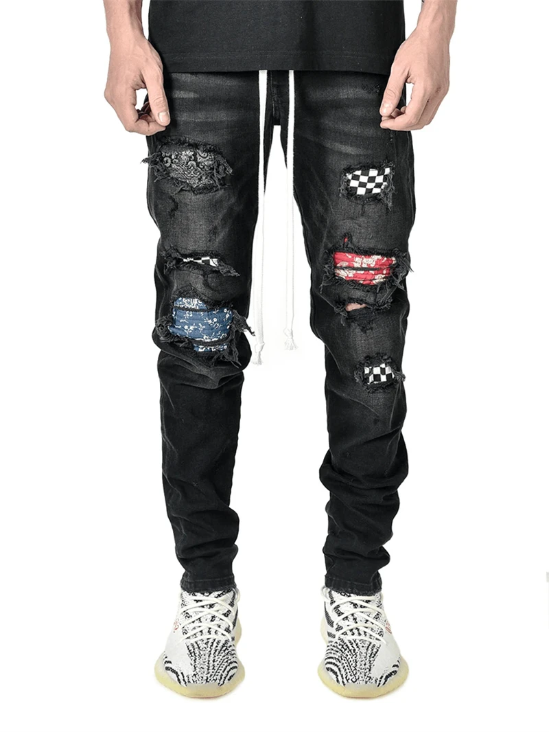 Hote Sale Men Black Denim Jeans Men 