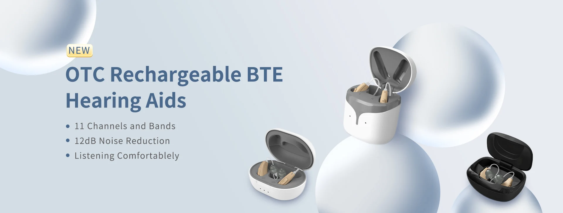 OTC Rechargeable BTE Hearing Aids