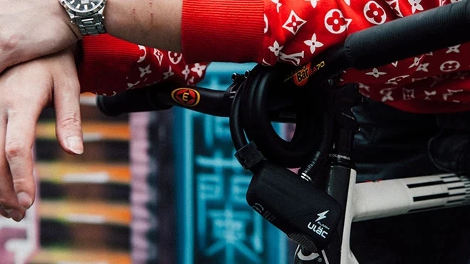 Велосипедный Замок ультра длинный 100 дБ кабельный замок безопасности дорожный велосипед Противоугонная сигнализация велосипедный