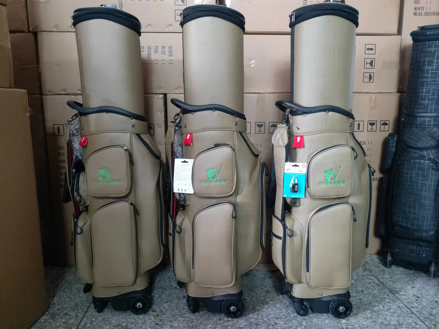 New Pu Leather Golf Handbag Portable Mini Golf Bag Custom Golf