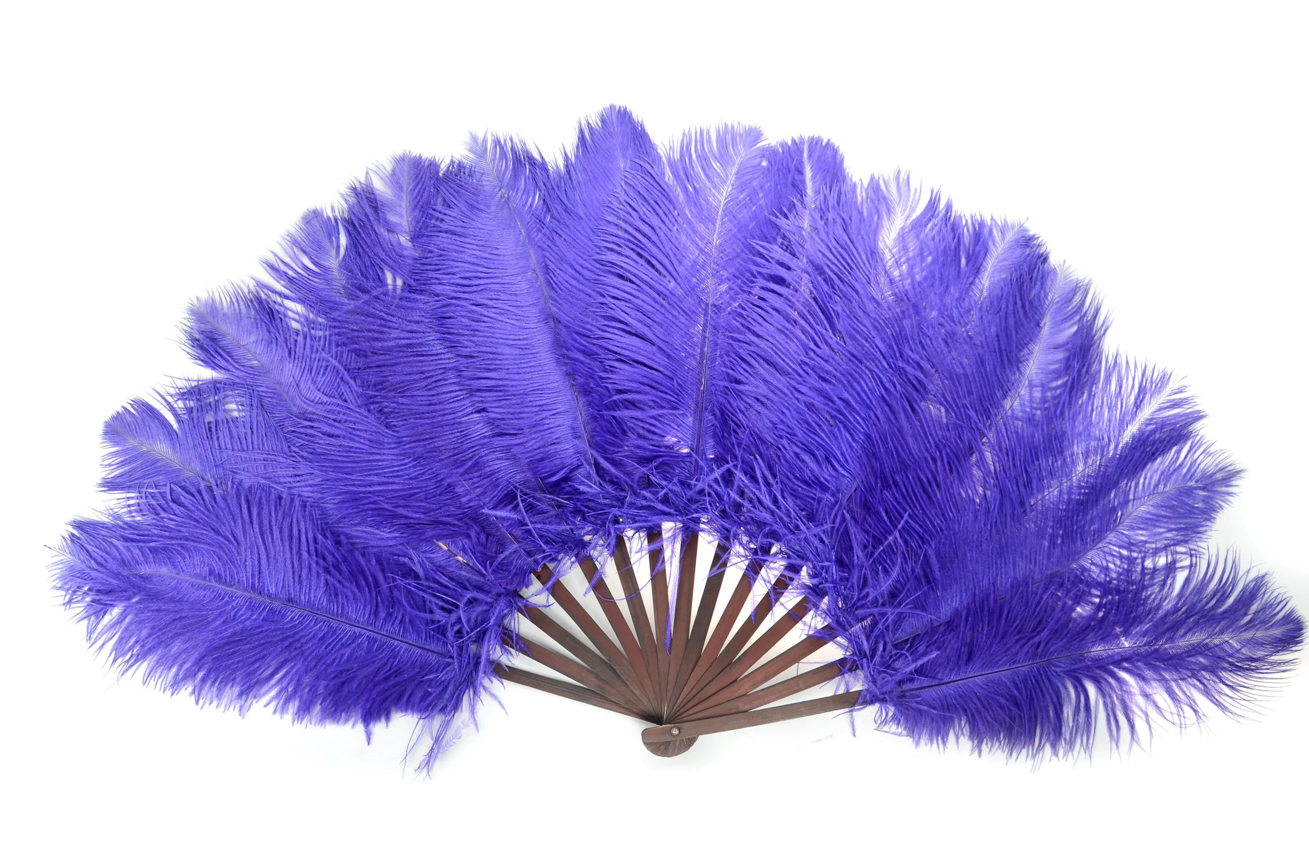Large Red Ostrich Feather Held Hand Fan for Women Costume Tea Party Holiday Supply Belly Dance Bridal Wedding Decor  Accessory