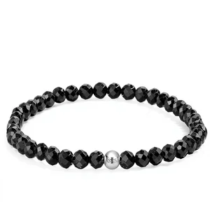 Farfume Gemstone Beads Bracelet Women 4mm Crystal Silver 925 Natural Stone Jewelry Elastic Chakra Spiritual Charms China Gifts