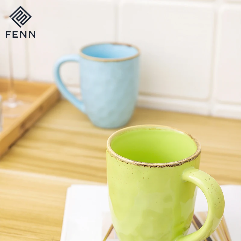 product fenn wholesale spray brown color spot porcelain mugs supplier mug gift  porcelain mugs for restaurant-60