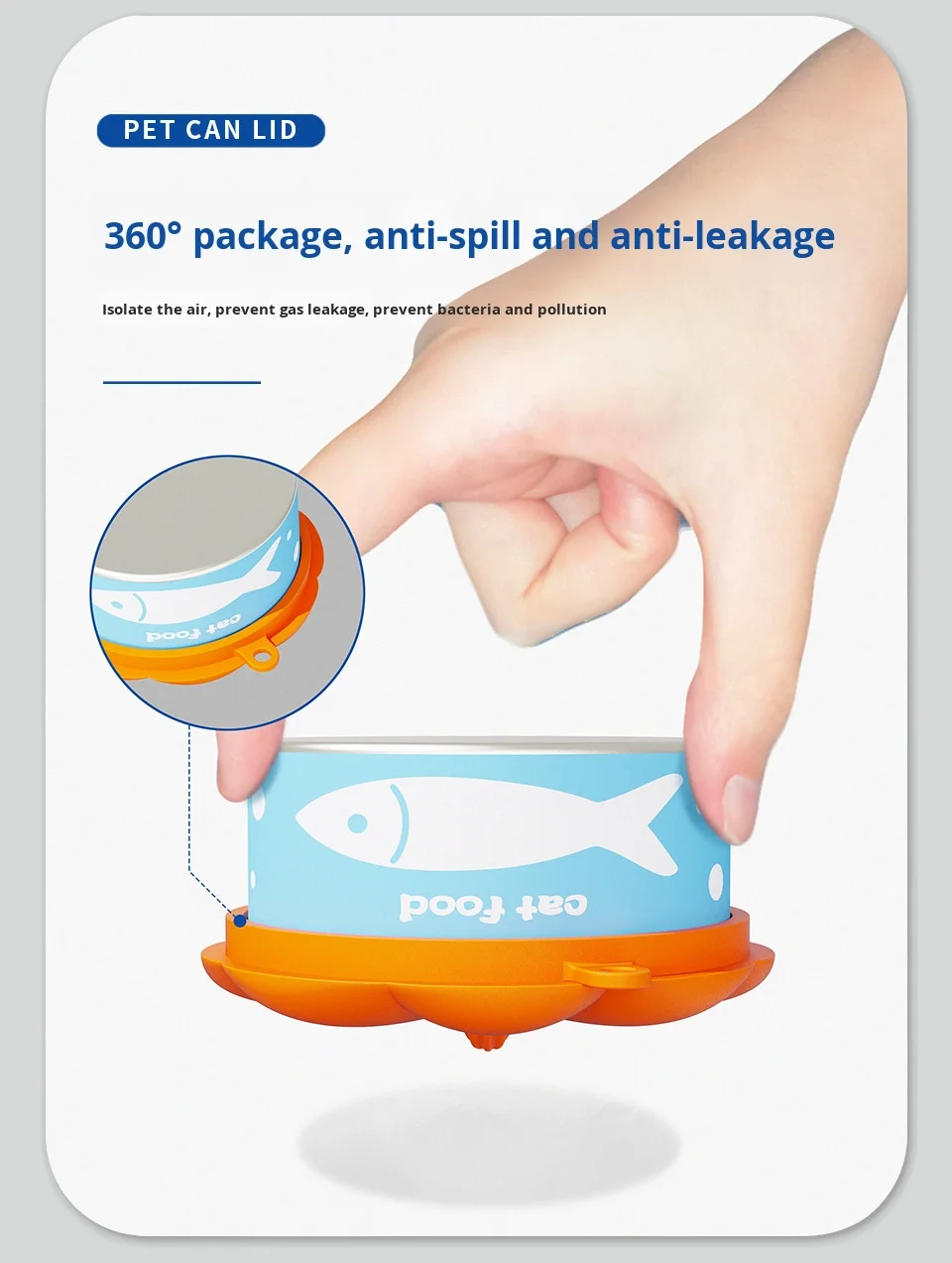 3-in-1 Fresh-keeping Silicone Cat Can Lid Leak-Proof Pet Bowl Sealing for Cats and Dogs manufacture