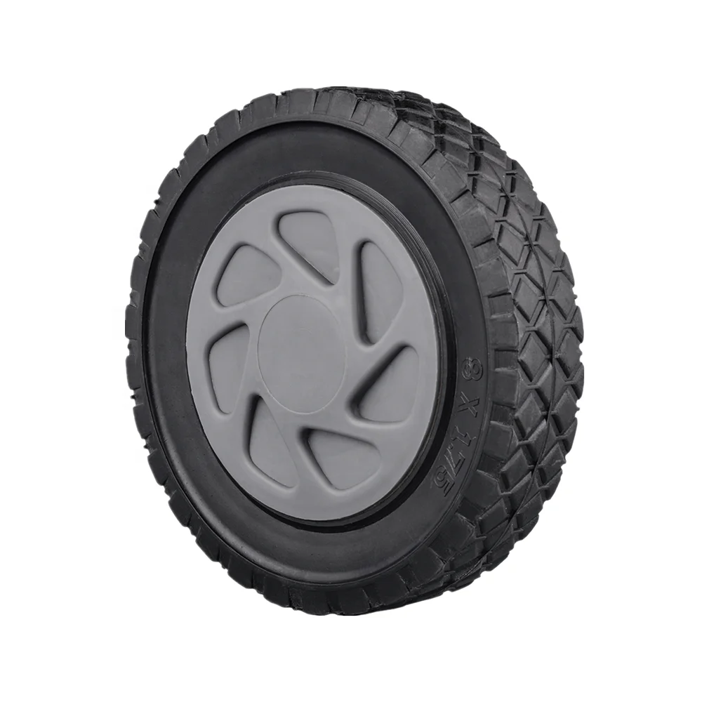 8 Inch Solid Rubber Wheel Lawn Mower Tires Buy Solid Rubber Wheel,8