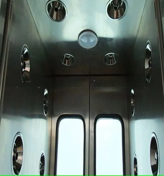 Modular clean room air shower with air interlock system Gmp clean room stainless steel air shower