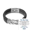 Tarjeta grabada "Te amo por siempre + madre e hijo"
