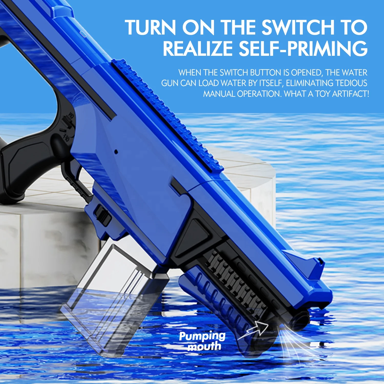 Летняя игрушка pistola de agua большие насадки автоматическое хранение воды на дальнем расстоянии с перезаряжаемым аккумулятором водяной