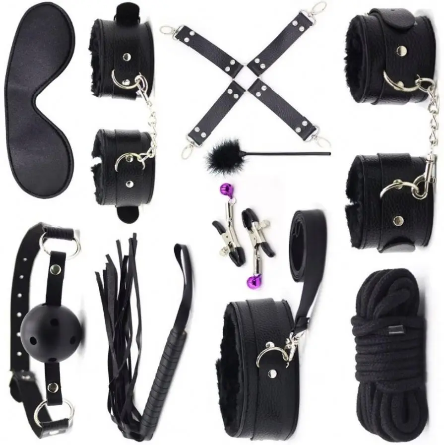 BDSM Leather Bondage 101 Kit by the Stockroom 