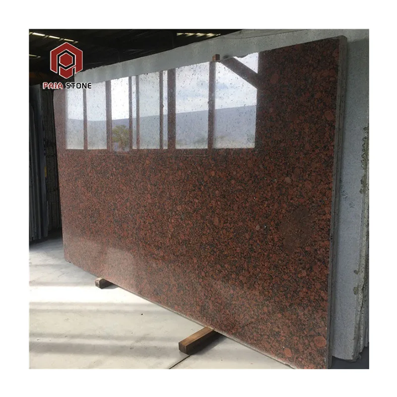 Cheap Exterior Maple Red Granite Slabs Natural Stone Granite Outdoor Wall Design